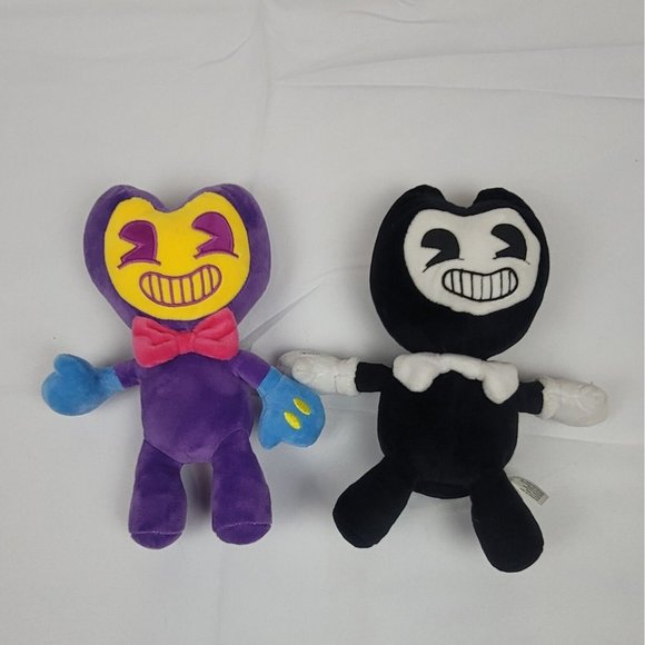 Bendy and the Ink Machine "INK BENDY" & "BLACK LIGHT BENDY" Plush‎ - Picture 1 of 4